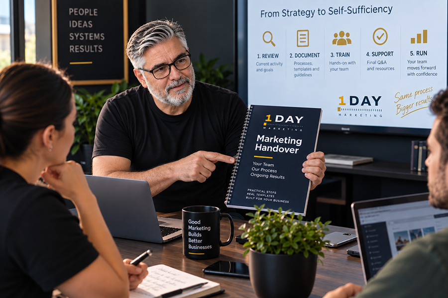 Marketing process handover document