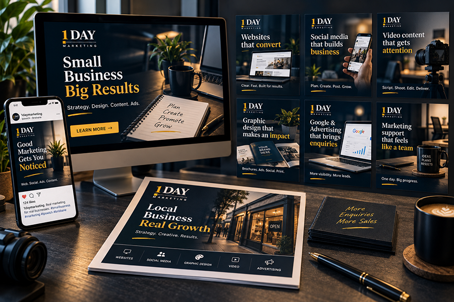 Social media ad creative set