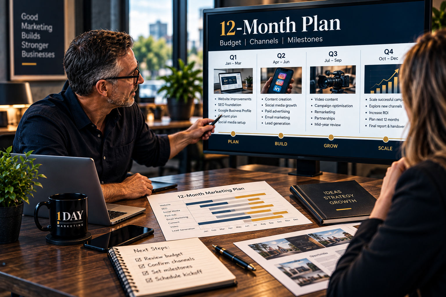 12-month marketing plan document